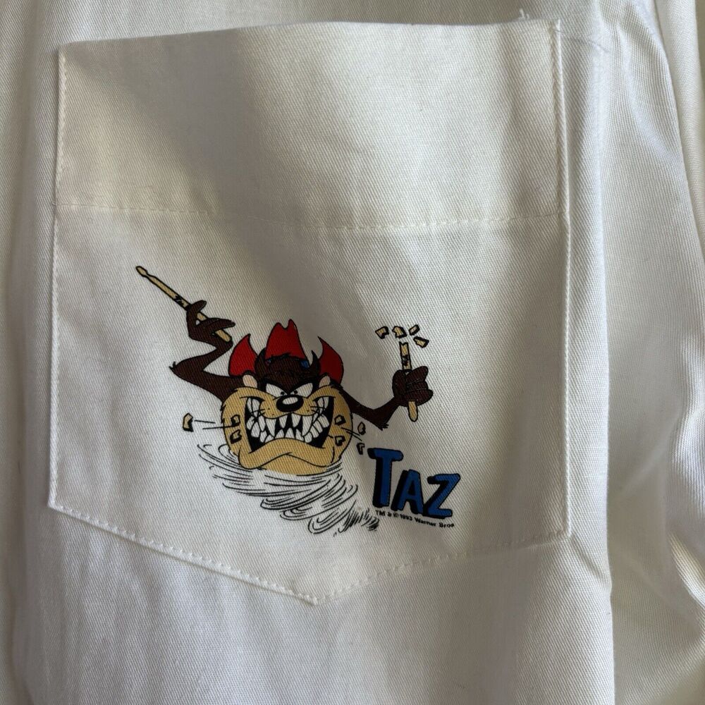 NWT Looney Tunes 1993 Wear Vintage Men's Button Up Long Sleeve Shirt Sz M - Picture 3 of 9